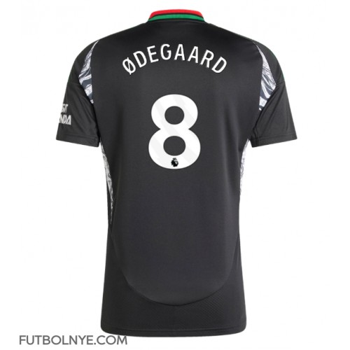 Camiseta Arsenal Martin Odegaard #8 Visitante Equipación 2024-25 manga corta